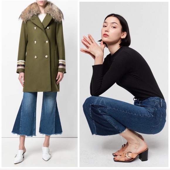 NWT 3x1 Higher Ground Gusset Flared Cropped Jeans - Picture 2 of 10